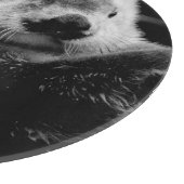 Sea Otters:白黒ペア。 カッティングボード (角)