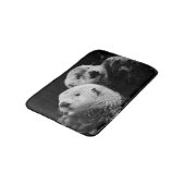 Sea Otters:白黒ペア。 バスマット (アングル)