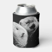 Sea Otters:白黒ペア。 缶クーラー (缶正面)