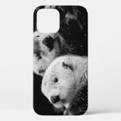 Sea Otters:白黒ペア。 Case-Mate iPhoneケース (裏面)