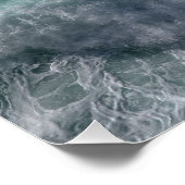 Sea photography and doodle drawing of a wedding ポスター (コーナー)