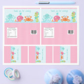 Sea/Pink Jale Candyバーラベル2の下 チラシ (シングル)