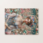 Sea Princess Seashell Jeweled Royal Beach ジグソーパズル (横)