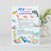 Sea-riouslyFun Ocean Protector Scavenger Hunt Card 招待状 (スタンド正面)