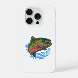 Sea Run Cutthroat Chasing Chrome Trout iPhone 15 Proケース