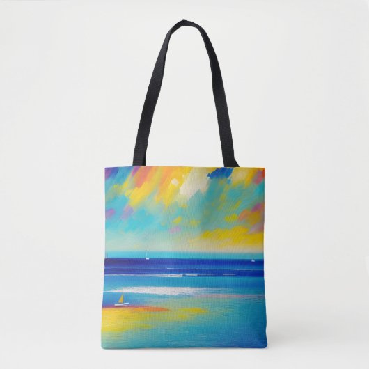 Sea Scape 10 「砂に突き刺さった」。 トートバッグ (正面)
