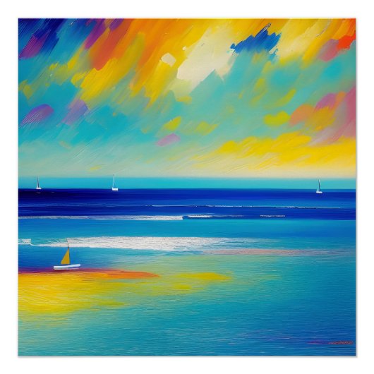 Sea Scape 10 「砂に突き刺さった」。 ポスター (正面)
