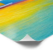 Sea Scape 10 「砂に突き刺さった」。 ポスター (コーナー)
