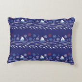 Sea seamless pattern. Vintage illustration.  アクセントクッション (裏面)