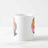 SEA Seattle Airport, Washington - Retro Plane コーヒーマグカップ (中央)