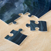 Sea Serpent Attacking Ship in Storm Fantasy Painti ジグソーパズル (側面)