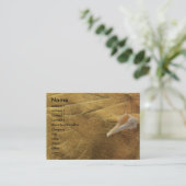 Sea Shellプロファイルカード 名刺 (スタンド正面)