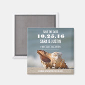 Sea Shell日付磁石を保存 マグネット (正面/裏面)