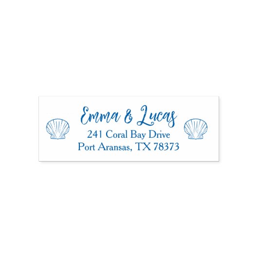 sea shell セルフインキングスタンプ (デザイン)