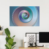 Sea Shell – フラクタルポスター ポスター (ホームオフィス)