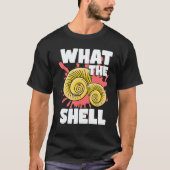 sea shell hunter and Conch Collector seashell hunt Tシャツ (正面)