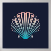 Sea Shell Print | Sea Shell Wall Print ポスター (正面)