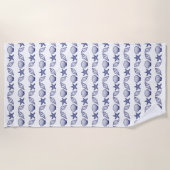 Sea Shell Summer Lover ビーチタオル (正面)