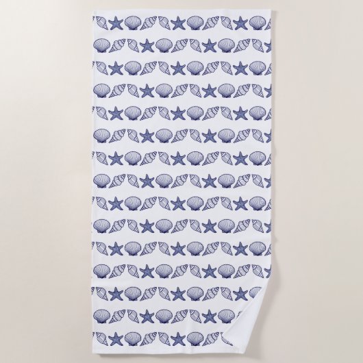 Sea Shell Summer Lover ビーチタオル (正面)