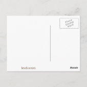 Sea Shellsかわいらしブックマーク ポストカード (裏面)