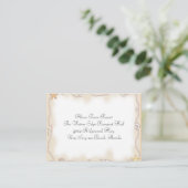 Sea Shells & Pearlsの追加情報結婚 エンクロージャーカード (スタンド正面)