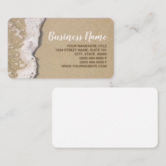 Sea Shore 名刺 (正面/裏面)