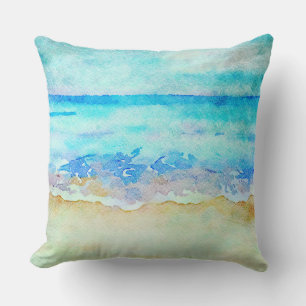 *~* Sea Shore AR7 Beach Nautical Waves Surf Beach クッション