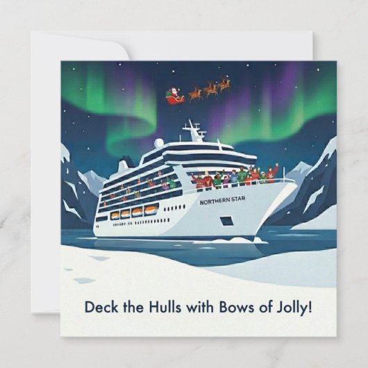 Sea-son’s Greetings. Christmas card for cruisers! シーズンカード (正面)