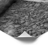 Sea Stacksモノクロ写真用光沢 ポスター (コーナー)