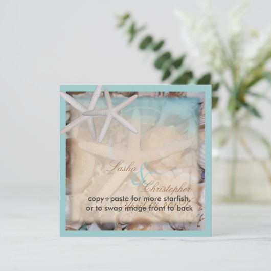 SEA/STARFISH招待状 招待状 (スタンド正面)