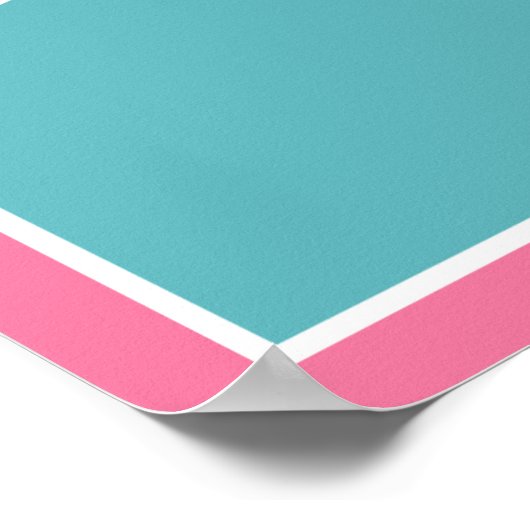 Sea Sweeties Girl 海の生命 ピンククジラ アートポスター ポスター (角)