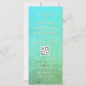 Sea Tidal Wave Sand Pattern Photo Invitation 招待状 (裏面)