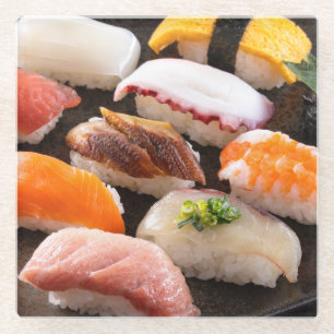 Sea Treasure Box - Colorful Nigiri Sushi Collectio ガラスコースター