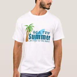 Sea Trip Summer – ビーチへ行こう ヤシの木 Tシャツ