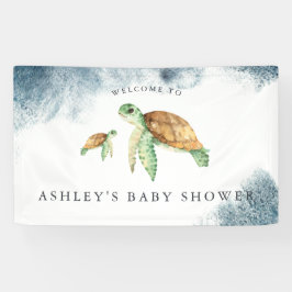 Sea Turtle | オーシャン ベイビーシャワー ウェルカムバナー 横断幕