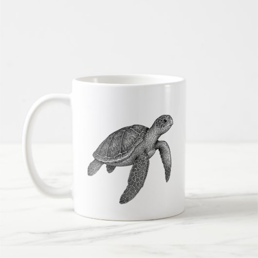 Sea Turtle コーヒーマグカップ (左)