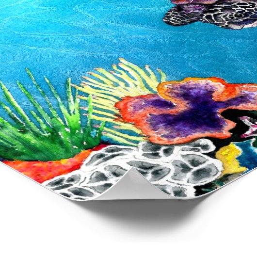 Sea Turtle ポスター (角)