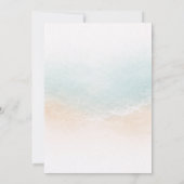 Sea Turtle A Little Hatchling Couples Baby Shower  招待状 (裏面)