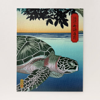 Sea Turtle among Mangroves - Japanese Art ジグソーパズル