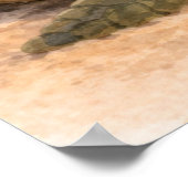 Sea Turtle Beach  ポスター (角)