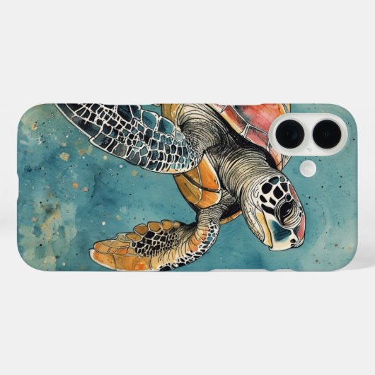Sea Turtle Case-Mate iPhoneケース (裏面 (横))