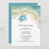 Sea Turtle Celebration of Life Invitations 招待状 (正面/裏面)
