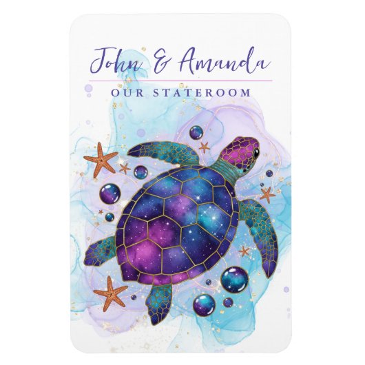 Sea Turtle Cruise Ship Stateroom Magnet マグネット (縦)