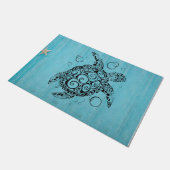Sea Turtle doormat, Coastal doormat, Beach House ドアマット (アングル)