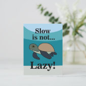Sea Turtle Funny ポストカード (スタンド正面)