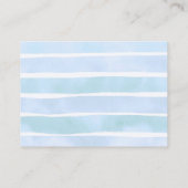 Sea Turtle Hatchling Baby Shower Diaper Rafflle エンクロージャーカード (裏面)