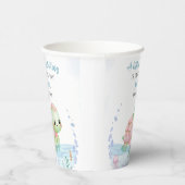 Sea Turtle Hatchling Baby Shower Girl Paper Cups 紙コップ (右)