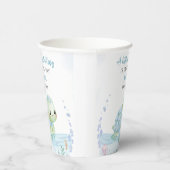 Sea Turtle Hatchling Boy Baby Shower Paper Cups 紙コップ (右)