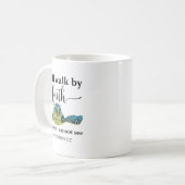 Sea Turtle I Will Walk By Faith Not Sight When I C コーヒーマグカップ (正面左)