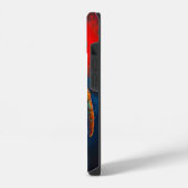 Sea Turtle in Deep Sea iPhoneケース (左側面)